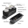 180KG Metal Brushless Digital Servo Waterproof IP67 for 1/5 Redcat HPI Baja 5B SS 24V RC Servo Car LOSI XL 5T (270 Degree) view 3