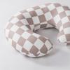 2-Pack Nursing Pillow Covers,Ultra-Soft Stretchy Breastfeeding Pillowcase for Baby Boys Girls, Fits 22.5"x18" Pillows,Removable Feeding Pillow Slipcovers for Newborn(Baseball & Brown Checkered) view 2