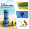 10' x 5' Floating Mat for Lake, Lily Pad Floating Mat, 3-Layer Tear-Resistant XPE Foam Floating Water Mat with a 16.4' Elastic Bungee Tether for Lake, Beach, Ocean, Pool (10' x 5' x 1.3") view 3