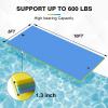 10' x 5' Floating Mat for Lake, Lily Pad Floating Mat, 3-Layer Tear-Resistant XPE Foam Floating Water Mat with a 16.4' Elastic Bungee Tether for Lake, Beach, Ocean, Pool (10' x 5' x 1.3") view 4