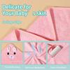 2 Pcs Baby Hooded Towels,31 x 31 in Baby Washcloths, Infant Super Soft Baby Bath Towels with Hood for Toddlers1-3,Highly Absorbent Viscose Hooded Towel for Boys, Girls, Newborn Essentials view 3
