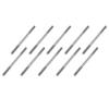 10PCS RC Toy Pushrod Connector Double End Threaded Rod Stainless Steel Rod Linkage for RC Airplane Helicopter Car Boat DIY Model Toy Parts (M3X50mm) view 1