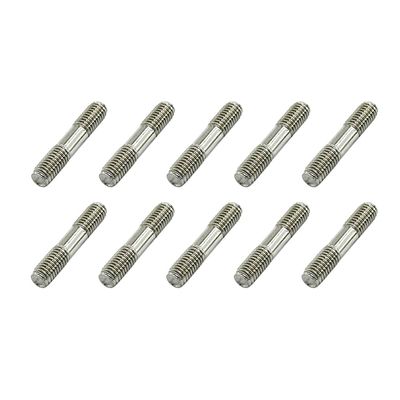 10PCS RC Toy Pushrod Connector Double End Threaded Rod Stainless Steel Rod Linkage for RC Airplane Helicopter Car Boat DIY Model Toy Parts (M5X25mm)