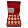 12-Piece Chinese Zodiac Lucky Coins Set, Electroplating Process Decision Coin, Lottery Scratch-Off Challenge Coin Ornaments, Birthday Christmas & New Year Collection Decorations view 1