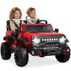 Best Choice Products Kids 24V 2-Seater Electric Ride On Car Truck w/ 132lb Weight Capacity, Parent Control, Bluetooth, LED Lights - Red view 1