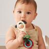 Itzy Ritzy Spinner Rattle Toy  Cow Design Sensory Teething Rattle Includes Spinning Face, Clicks, Rattles & Textured Teethers; Designed for Ages 3 Months and Up (Cow) view 2
