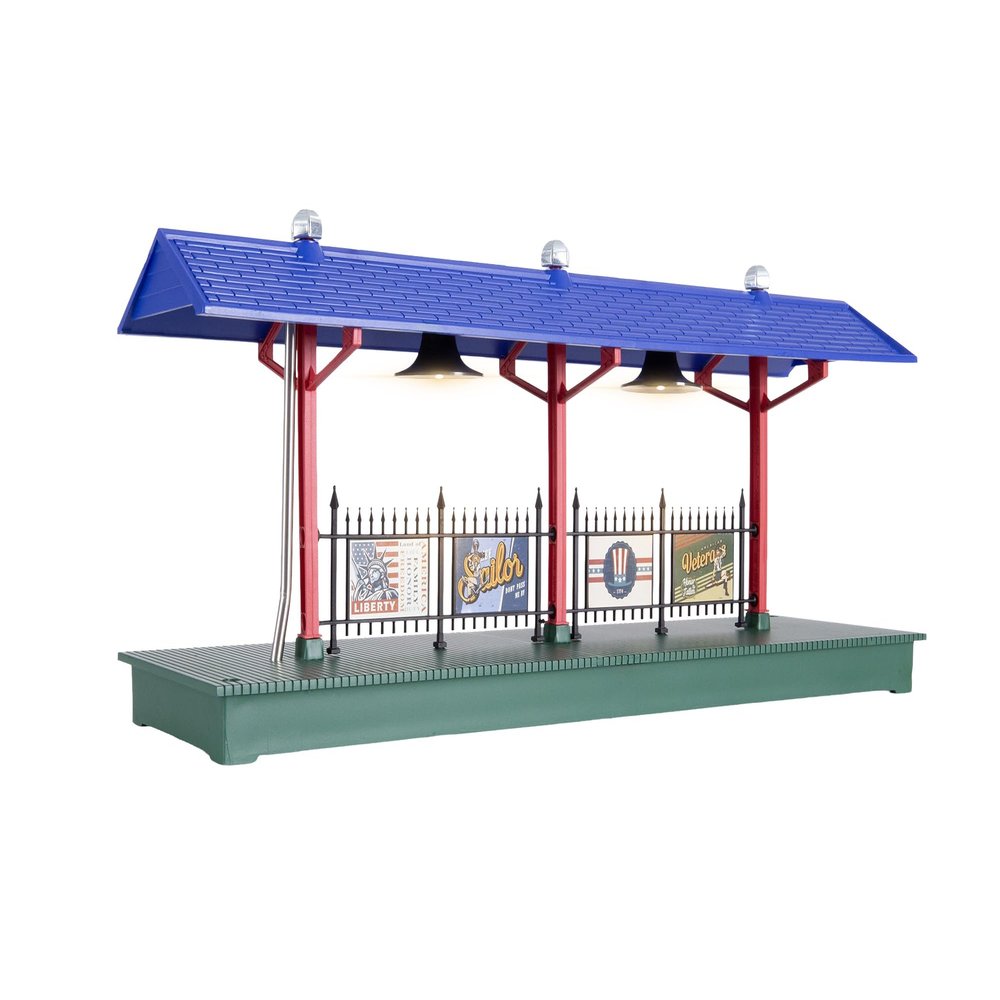 Lionel America WWII O Gauge Model Train Illuminated Station Platform Accessory