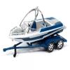 1/64 Johnny Lightning 1985 SR-5 Pickup with Speed Boat Trailer (Blue) Diecast Models - JLSP399 view 4