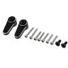2Pcs Metal 15T Servo Arm Servo Horn Fit EMAX ES08MA Servo for Axial SCX24 1/24 RC Crawler Car Upgrade Parts(Black) view 1