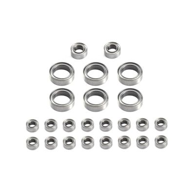 24 Pcs Steel Ball Bearing Set, for FMS FCX24 1/24 RC Crawler Car, Upgrade Parts, Spare Accessories