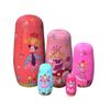 Russian Nesting Dolls 5Pcs 6" Handmade Matryoshka for Kids Birthday Cute Angel Girls Stacking Russian Matryoshka Dolls Toys Set (Fairy) view 1