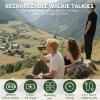Kids Walkie Talkies 2 Pack,3 Miles Range Walkie Talkies for Kids Rechargeable,16 Channels 2 Way Radio with Flashlight and LCD Screen Toys Gifts for Adventures,Camping,Hiking(Camouflage) view 2