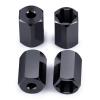 RC Car Parts for SCX24 for WPL D12 1/10 4Pcs 5mm to 7mm Metal Hex Wheel Hub Adapters Conversion Accessories Modification RC Car Truck Upgrade Parts(Size 4Pcs add 10mm) view 1