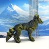3D Printed Wolf, Articulated Wild Animal Wolf Fidget Toy, 1pc Dual Color Wolf Toy, Fidget ADHD AutismToy, Stress Relief, Executive Desk Toy IHWW001 (Black & Gold) view 1