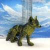 3D Printed Wolf, Articulated Wild Animal Wolf Fidget Toy, 1pc Dual Color Wolf Toy, Fidget ADHD AutismToy, Stress Relief, Executive Desk Toy IHWW001 (Black & Gold) view 2
