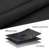 MUTUSHI Oval Poker Table Dust Cover Card Table Cover with Form-Fitting Elastic and Buckle Waterproof Oxford Fabric 96" L x 44" W Black view 3