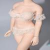 1/6 Scale Female Clothes Bathing Suit for 12-inches Action Figure Body Doll, Female Action Figure Swimwear Clothing 1/6 Doll Split Swimsuit Set Costume Accessory (White) view 2