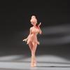 Elf Girl Figure with Smiling Face in Enchanting Green Dress, 1/18 to 1/87 Scale Miniature Fairy Girl Toy Figurine, Perfect Collectible Figure Doll for Fantasy Collectors & Dioramas (1/64 unpainted) view 1