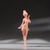 Elf Girl Figure with Smiling Face in Enchanting Green Dress, 1/18 to 1/87 Scale Miniature Fairy Girl Toy Figurine, Perfect Collectible Figure Doll for Fantasy Collectors & Dioramas (1/64 unpainted) view 2