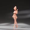 Elf Girl Figure with Smiling Face in Enchanting Green Dress, 1/18 to 1/87 Scale Miniature Fairy Girl Toy Figurine, Perfect Collectible Figure Doll for Fantasy Collectors & Dioramas (1/64 unpainted) view 3