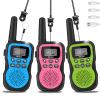 Walkie Talkies for Kids 3 Pack Rechargeable,Handheld Kids Walkie Talkies Long Range for 3 Miles,22 Channel and LED Flashilight,Birthday Gifts for 3-12 Years Old Girls Boys Camping Hiking Adventure view 1
