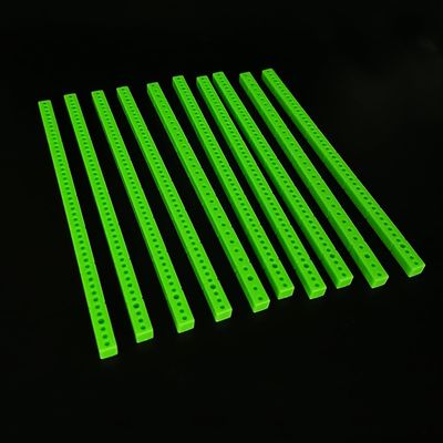 10PCS Plastic Gear Rack Gear RC Toy Connecting Rod for RC Car Truck DIY Model Toy Building Part Pinion Transmission Drive Set (Green, 7x7x153mm)