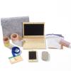 Wooden Pretend Play Home Office Set for Kids,10Pcs Office Playset with Wooden Toy Laptop & Phone,Toddlers Beverage Cup for Preschool Kid Ages 3+ Years view 1