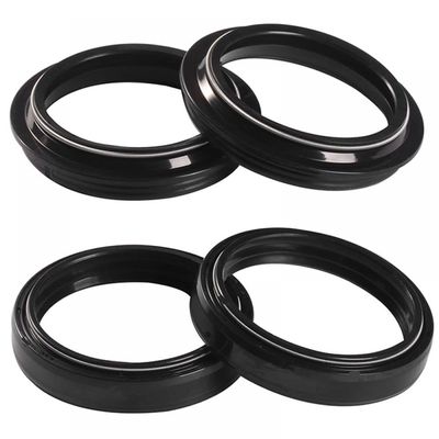 Front Fork Oil Seal Dust Cover Compatible With KT-M SX85 RC125 RC390 390 1050 ADVENTURE RC8-R RC8R 1190 Freeride E Electric 2014-2020(2PCS OIL 2PCS DUST)