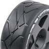 100mm 1/8 RC On-Road tire and Hard wheels Rim set 17mm Hex For 1/7 1/8 RC Rally Drift Car HPI VRX WR8 HSP Hobao Kyosho ARRMA Redcat Losi KM C3 Pegasus Mustang CNE Racing Car W50 (Black) view 4
