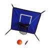 Aymzbd Trampoline Basketball Hoop Basketball Stand Outdoor Goal Game Set for Children Trampoline Accessory for All Ages, Blue view 1