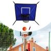 Aymzbd Trampoline Basketball Hoop Basketball Stand Outdoor Goal Game Set for Children Trampoline Accessory for All Ages, Blue view 3