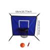 Aymzbd Trampoline Basketball Hoop Basketball Stand Outdoor Goal Game Set for Children Trampoline Accessory for All Ages, Blue view 4