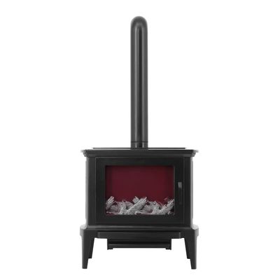 1:6 Scale Dollhouse Miniature mini Simulation Freestanding Fireplace,Heating Stove Model,bjdob11blythegsc Home appliances Accessories (Black Freestanding Fireplace)