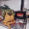 1:6 Scale Dollhouse Miniature mini Simulation Freestanding Fireplace,Heating Stove Model,bjdob11blythegsc Home appliances Accessories (Black Freestanding Fireplace) view 4