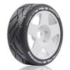 100mm 1/8 RC On-Road tire and Hard wheels Rim set 17mm Hex For 1/7 1/8 RC Rally Drift Car HPI VRX WR8 HSP Hobao Kyosho ARRMA Redcat Losi KM C3 Pegasus Mustang CNE Racing Car W50 (White) view 3