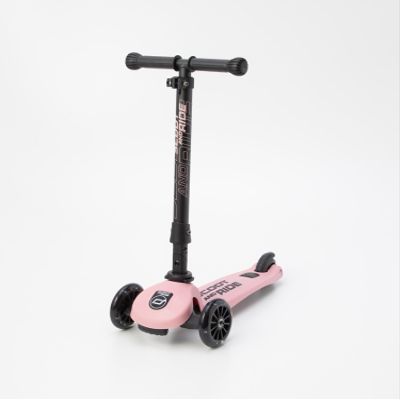 Scoot & Ride Highway Kick 3 LED, Highwaykick, 3 LED, Kids Scooter, Kickboard, Rose
