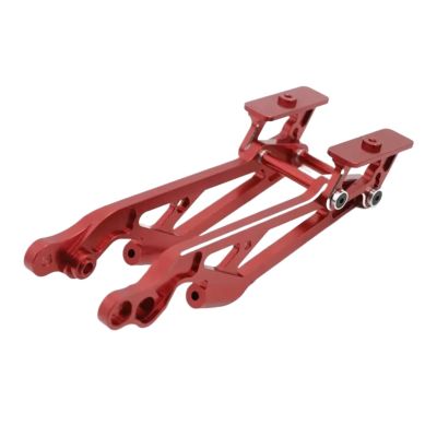for Arrma 6S for Kraton for Typhon for Talion for Senton for Outcast for Notorious 1/8 Metal Rear Wing Mount Set RC Car Upgrade Parts RC Car Repair Kit(Red)