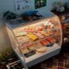 1:6 Scale Dollhouse Miniature mini Simulation Cake Cabinet, Supermarket Store Container Model,bjdob11blythe Storage Accessories view 3