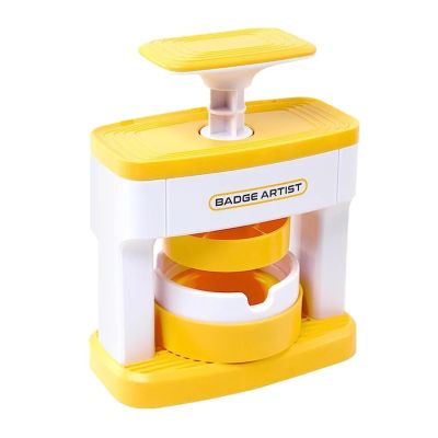 LIBODD for Children Gift Badge Button Kid Maker Machine with 48Pcs Button Parts+Picture+Circle Cutter DIY Pin Badges Maker Machine Set