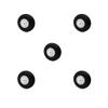 5PCS Light Sponge Tire with Plastic Hub for RC Plane Helicopter DIY Model Plane Wheel Replace Parts (1 Inch) view 1