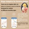 4 Pack Stylish Anti-Drop Baby Fruit Feeder & Breastmilk Popsicle Molds for Teething with Lids, The Perfect Food Feeder, Teether Pacifier, Easy-to-Clean Silicone Feeder Teethers, Extra Silicone Clips view 3