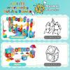 AOSITE 234 PCS STEM Marble Run Building Learning Toy Kid Gift Construction Race Track Marbles Run Building Block for 4 5 6 7 8 9 10 11 12Years, Creative Marble Run Games Boy Girl Birthday Xmas Present view 3