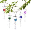 5 Pcs Wind Spinners Stainless Steel Wind Spinner Tail Gazing Ball Spiral Tail Wind Spinners with Hanging Swivel Hook to Stress Relief for Indoor Outdoor Decoration or Gift view 3
