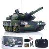wheelfun Henglong 3809 2.4GHz 1/24 RC Tank Leopard 2 A5 Remote Control Battle Tank Model BB Shooting Firing Effects Infrared Battle Spray Water Simulated Light Sound Hobby Grade Model view 1