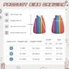 Kigai Rainbow Stripes Baby Sleep Sack Wearable Blanket Sleeping Bag 2-Way Zipper Soft Swaddle Transition Sack view 3