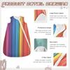 Kigai Rainbow Stripes Baby Sleep Sack Wearable Blanket Sleeping Bag 2-Way Zipper Soft Swaddle Transition Sack view 4