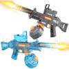 2 Pack Electric Water Guns for Adults & Kids, Automatic Squirt Guns with 32Ft Long Range, 300 Water Shots, LED Light, Summer Outdoor Swimming Pool Water Toys, Gray and Blue view 1