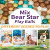 TRENDPLAY Ball Pit Balls Star Bear Heart Shape for Toddlers 200 Pieces, Plastic Toy Balls for Boys Girls,Cream Green+ Coffee view 4