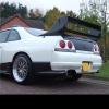 Compatible With Skyline R33 GTR GTS GRA Style Carbon Fiber Rear Trunk Spoiler Wing view 4