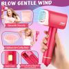 TUZT Hair Salon Toys for Girls, Little Stylist Deluxe Carry Case Play Set with Real Function Lights & Sounds, Electric Makeup Mirror, Flat Iron and Hairdryer, Birthday Gifts for Kids Girls 3 4 5 6+ view 2
